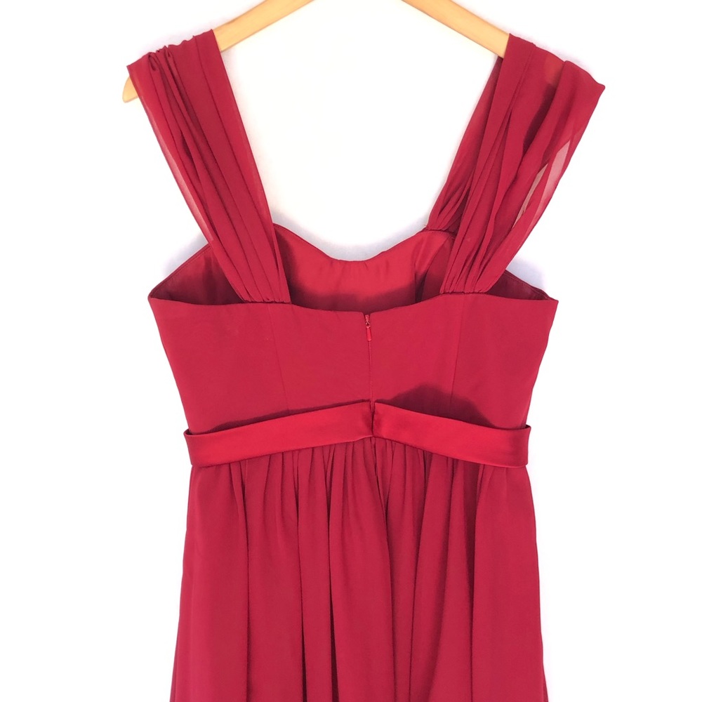 Sorella Vita Bridesmaid Gown Dress Wine Red 10 - Picture 3 of 5